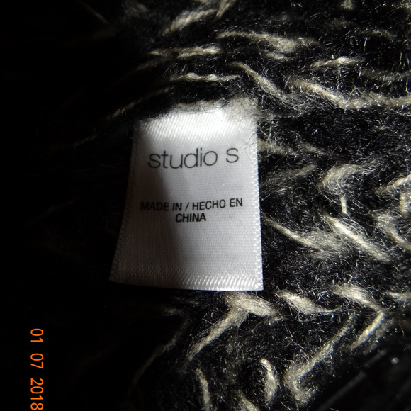 studio s scarf women color gray black - Picture 3 of 3